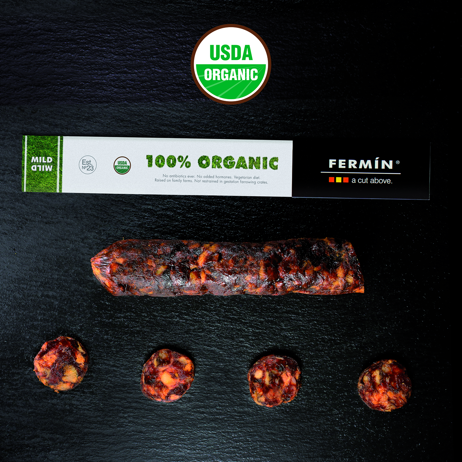 Iberico Acorn-Fed Chorizo 7oz, USDA ORGANIC product image